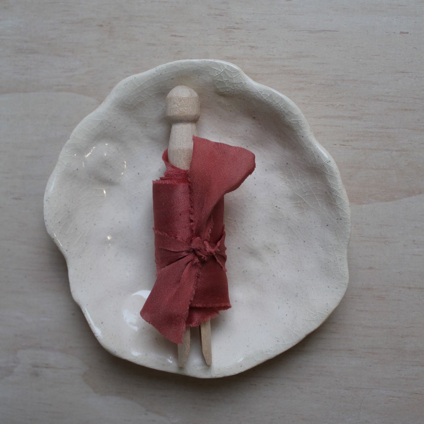 Dusty RED Silk Charmeuse Ribbon Bias Cut LIMITED