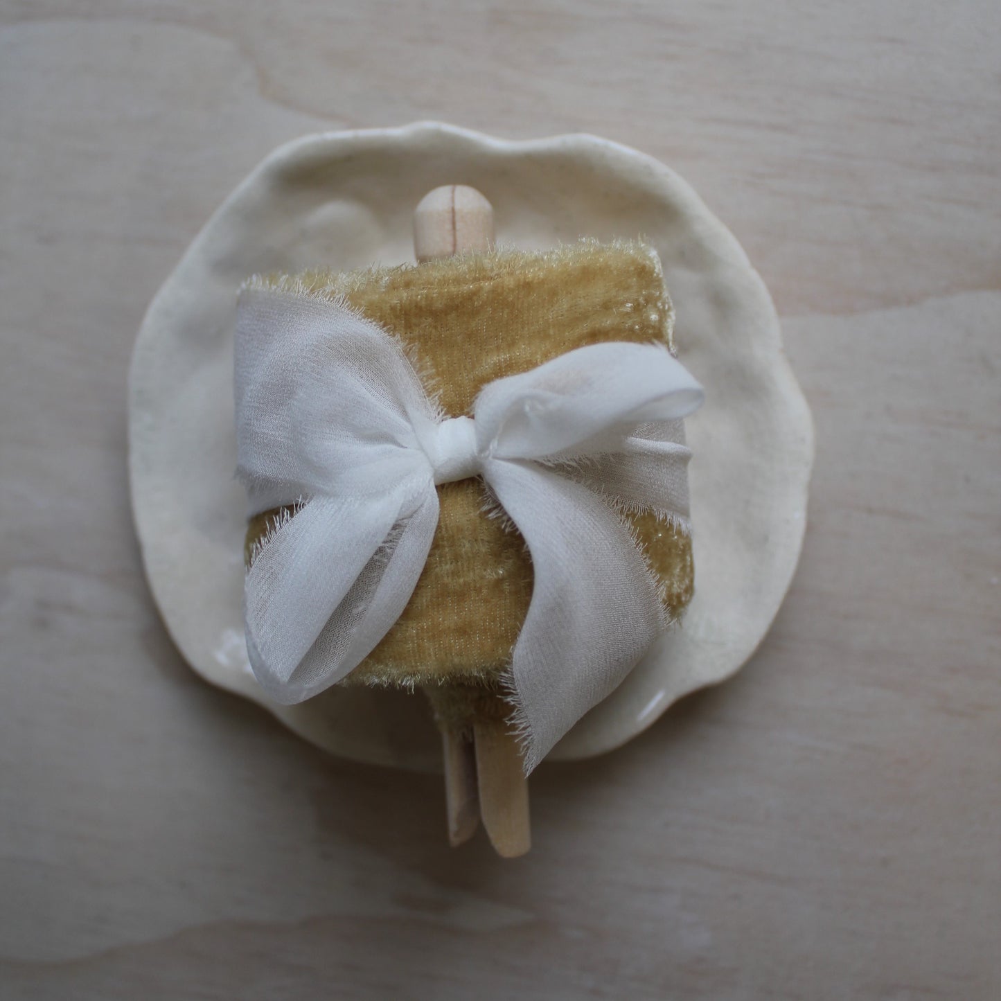 WHEAT Silk Velvet Ribbon