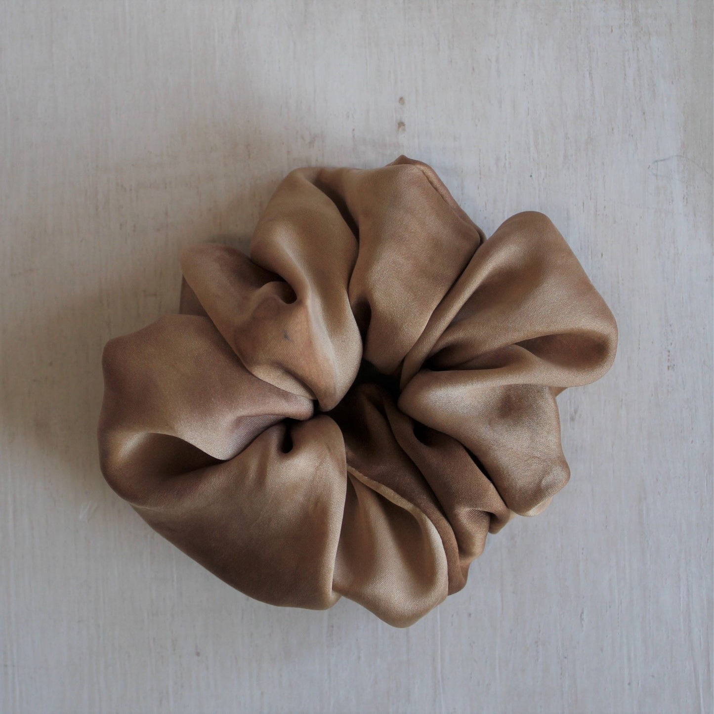 LARGE Silk SCRUNCHIE - sandy