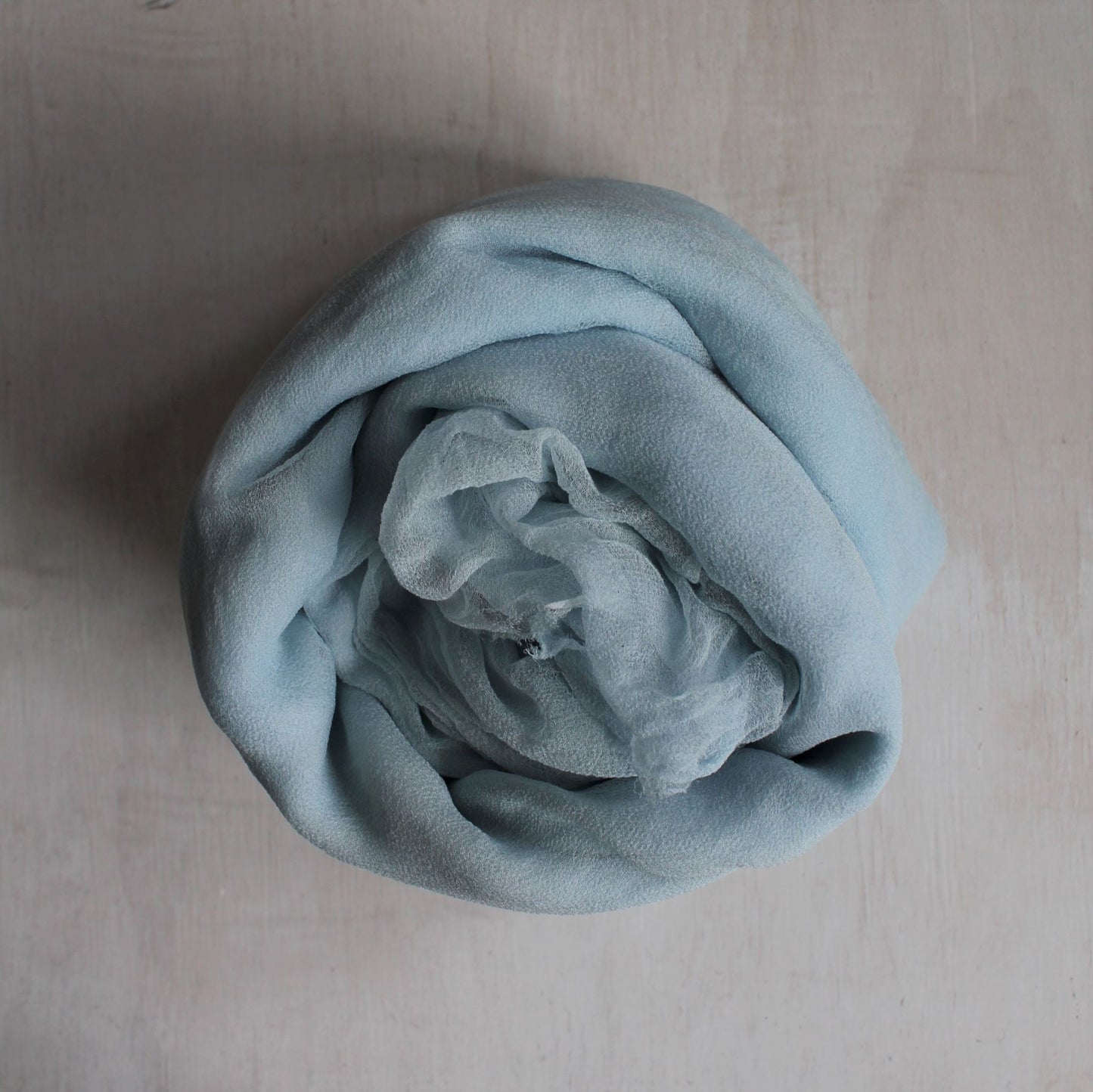 Pale Blue Silk Chiffon Table Runner - 5 yards