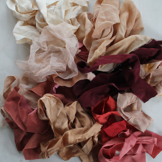 RED and PINK Silk Ribbon - Seconds bundle