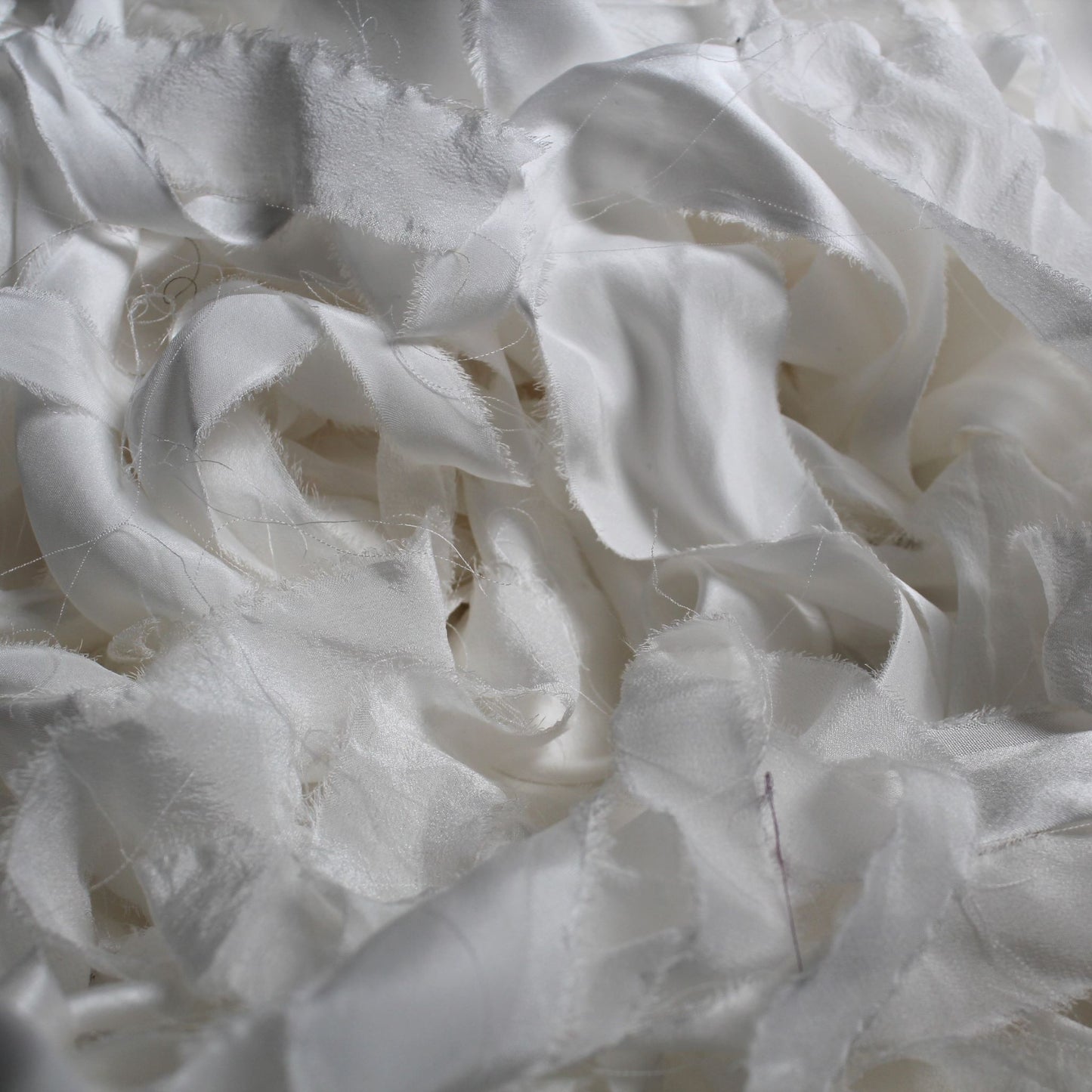 WHITE Silk Ribbon - Seconds bundle