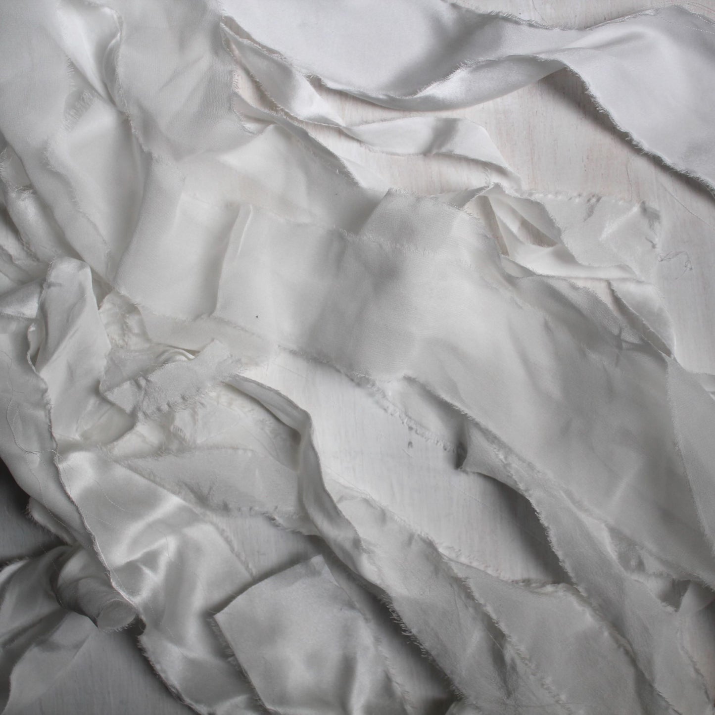 WHITE Silk Ribbon - Seconds bundle