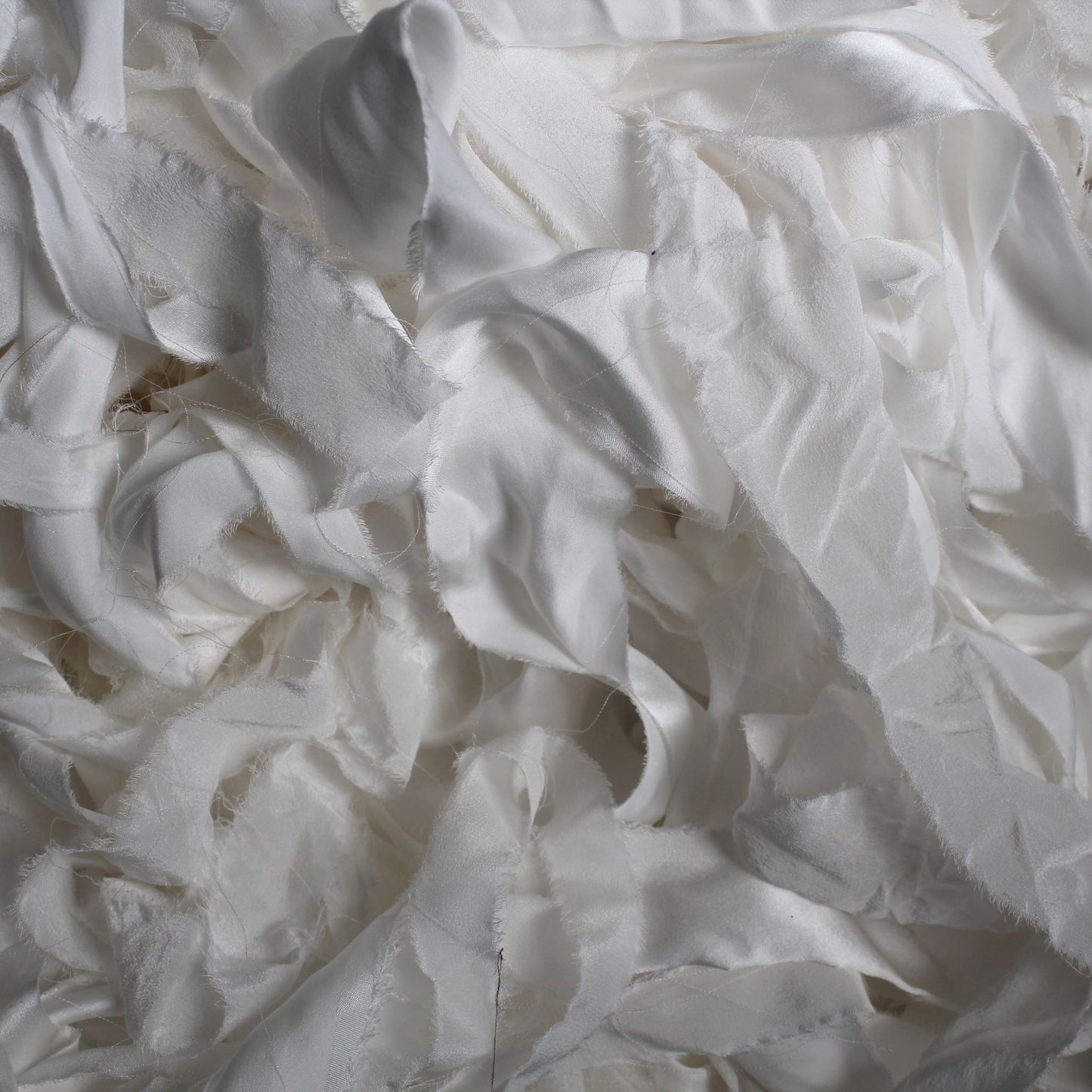 WHITE Silk Ribbon - Seconds bundle