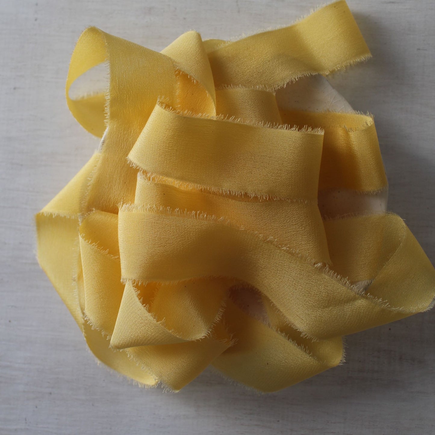 one inch naturally dyed  silk ribbon for wedding invitations or crafts handmade in canada