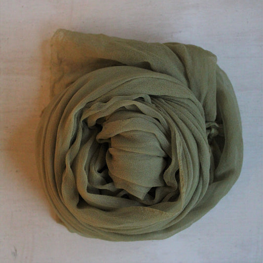 OLIVE Silk Chiffon Table Runner - 3 yards