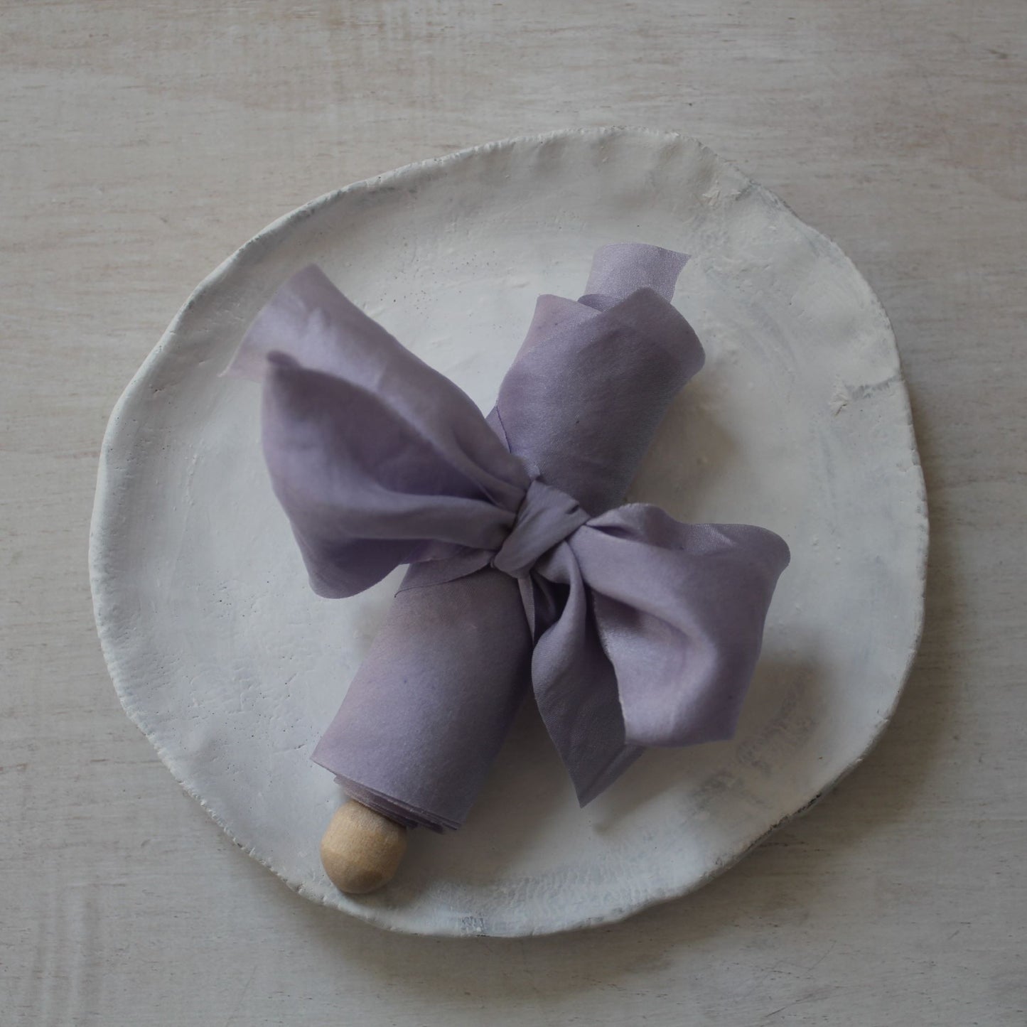 LAVENDER Silk Charmeuse Ribbon Bias Cut