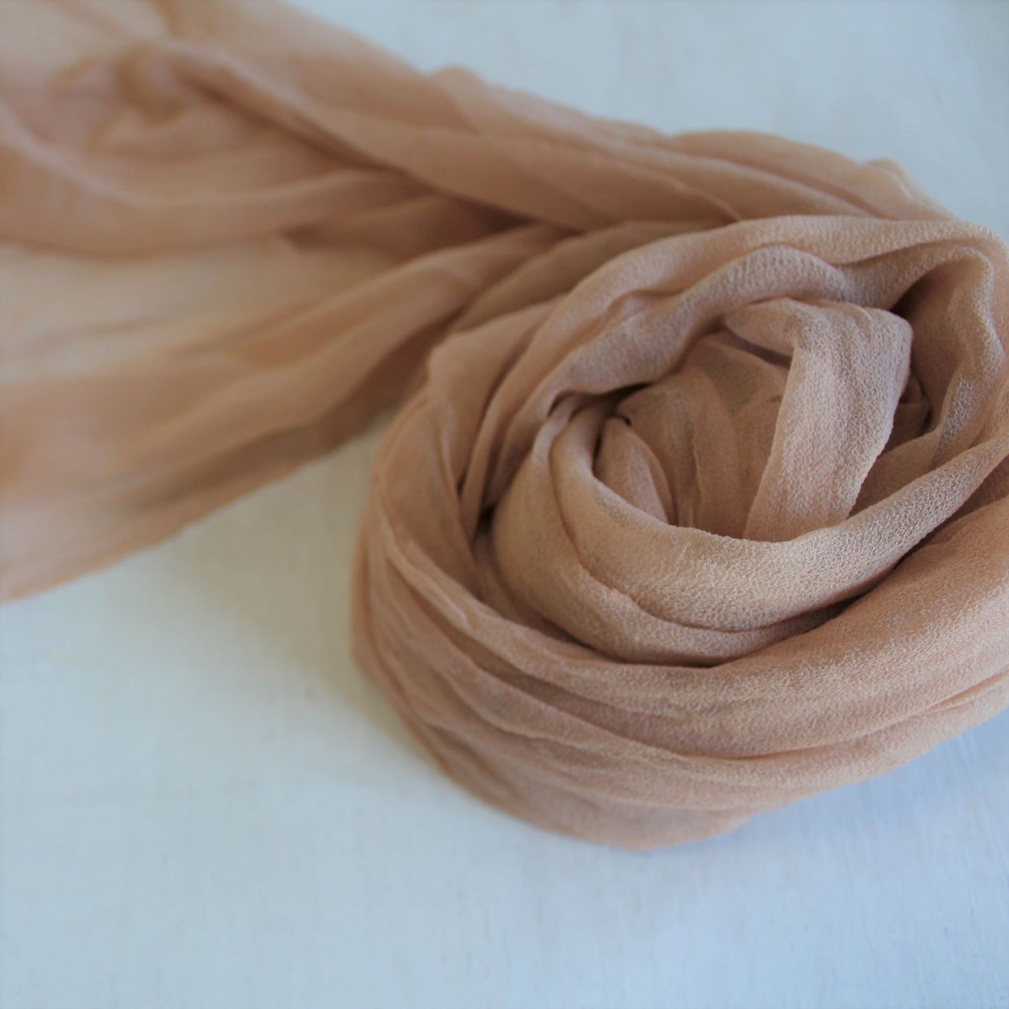NUDE Silk Chiffon Table Runner - 5 yards