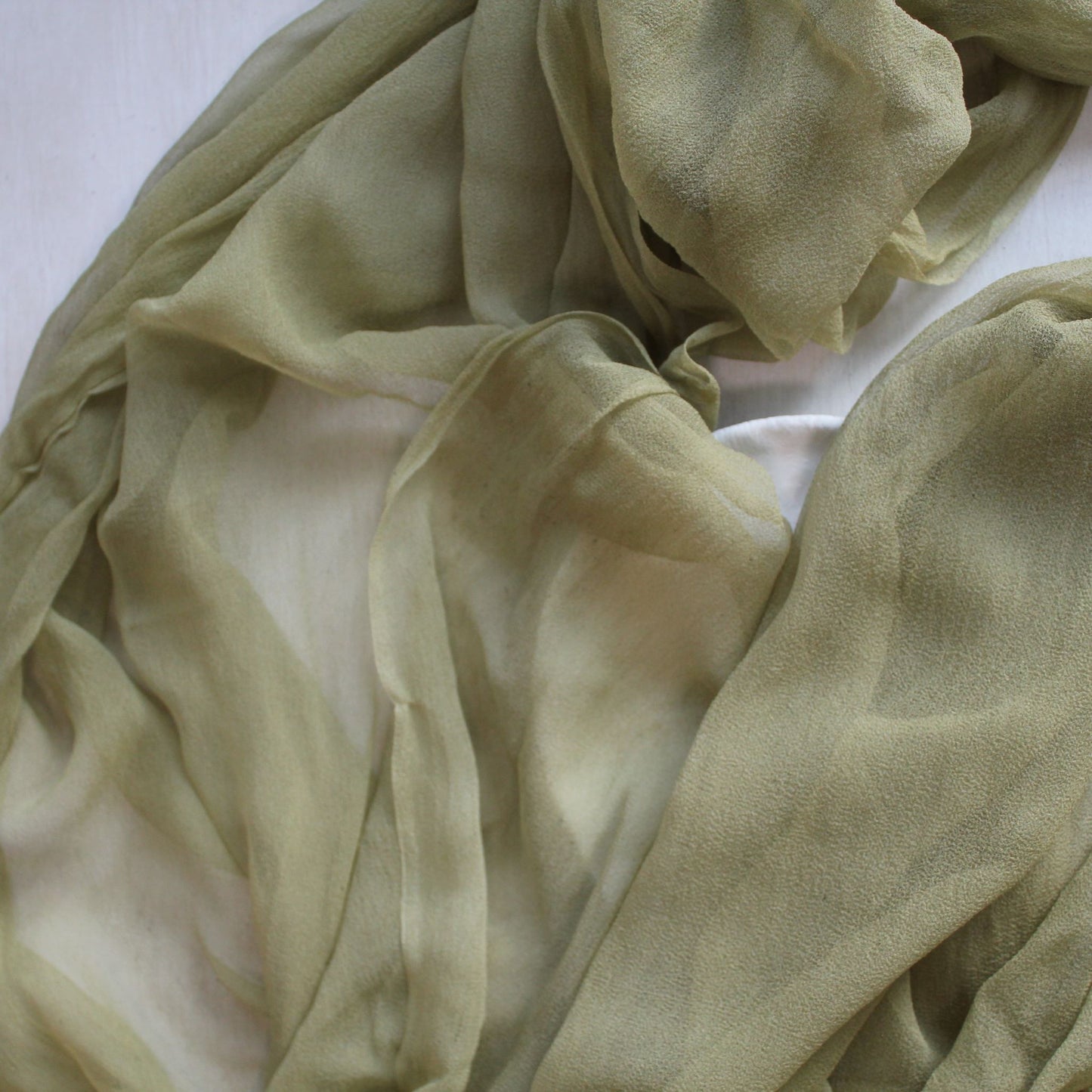 OLIVE Silk Chiffon Table Runner - 3 yards