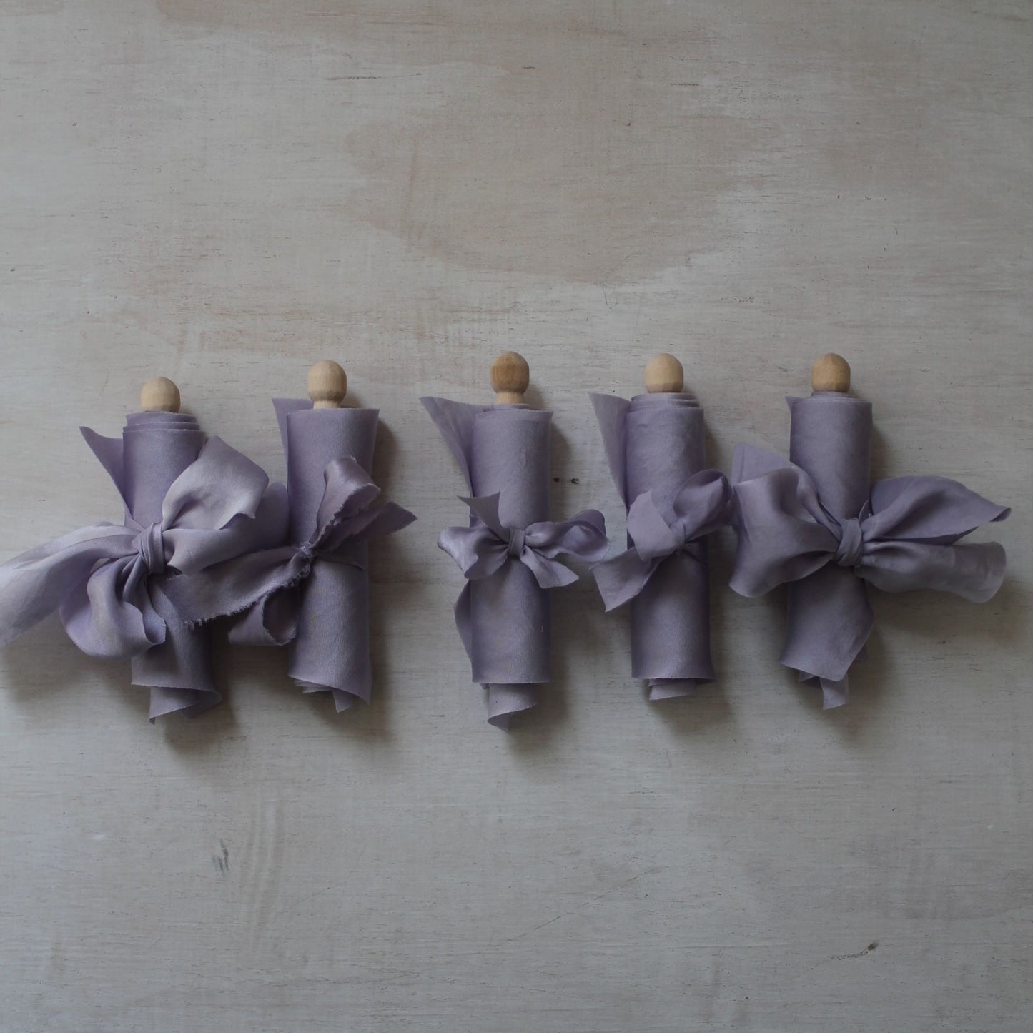 LAVENDER Silk Charmeuse Ribbon Bias Cut
