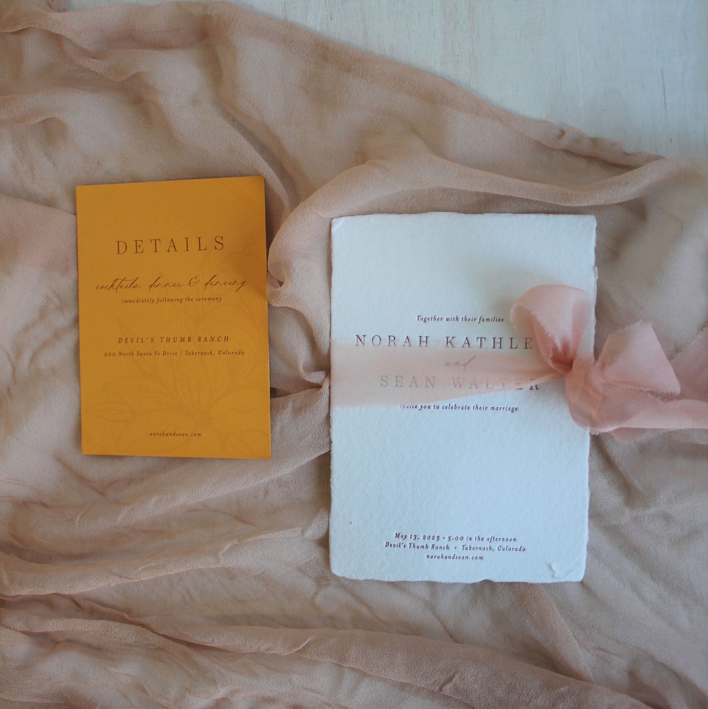 NUDE Silk Chiffon Table Runner - 5 yards