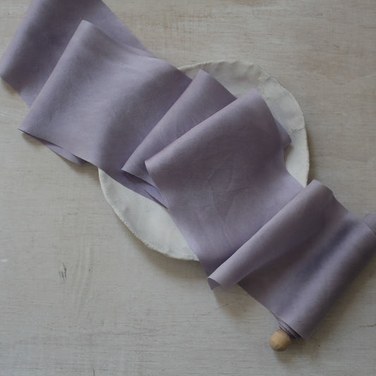 LAVENDER Silk Charmeuse Ribbon Bias Cut